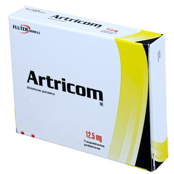 ARTRICOM SUSPENSION 12.5 mg x 5 supositorios