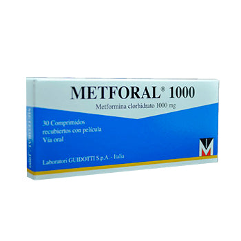 METFORAL 1000 mg x 30 tabletas