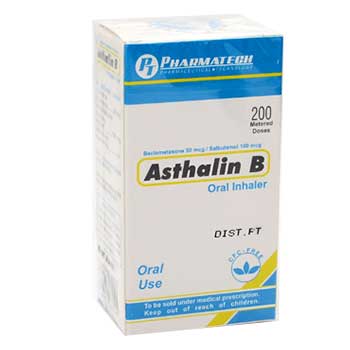 ASTHALIN B AEROSOL INHALADOR 100/50 mg x 1 inhalador