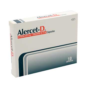 ALERCET D 5/15 mg x 10 capsulas