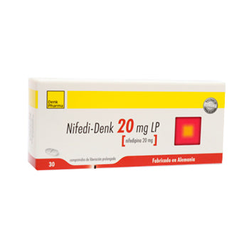 NIFEDI-DENK 20 mg LP x 30 COMPRIMIDOS 1-4-29-1