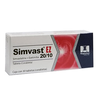 SIMVAST 20 mg x 30 tabletas