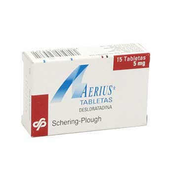 AERIUS 5 mg x 10 tabletas