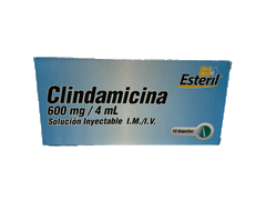 Clindaminicina Bioesteril 600mg/4 mL I.M./I.V. x 10 Amp