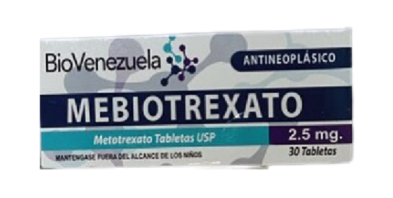 Mebiotrexato 2.5mg x 30 Tabletas