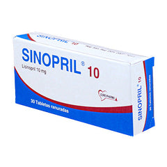 SINOPRIL 10 mg x 30 tabletas