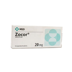 ZOCOR 20 mg x 10 tabletas