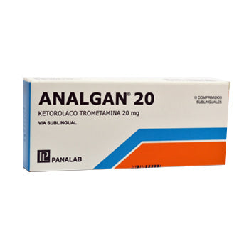 ANALGAN 20 mg x 10 COMPRIMIDOS SUBLINGUALES