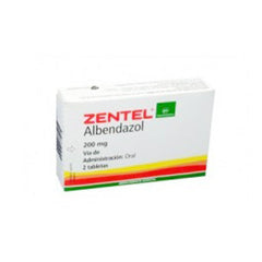 ZENTEL 200 mg x 2 tabletas