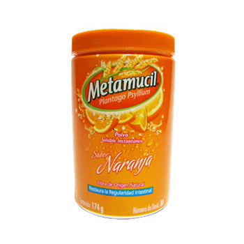 METAMUCIL PLANTAGO PSYLLIUM SABOR NARANJA x 174 G -3158