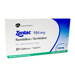 ZANTAC 150 mg x 20 tabletas
