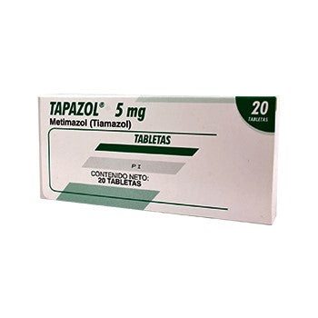 TAPAZOL 5 mg x 20 tabletas
