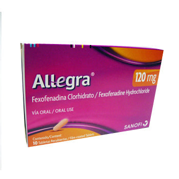 ALLEGRA 120 mg x 10 COMPRIMIDOS