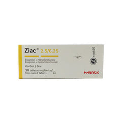 ZIAC 2.5/6.25 mg x 30 tabletas