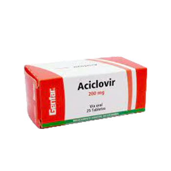 ACICLOVIR GF 200 mg x 25 tabletas