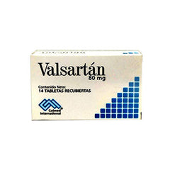 VALSARTAN 80 mg x 14 tabletas