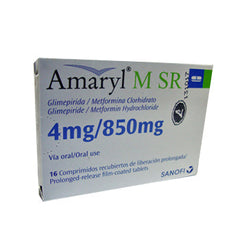 AMARYL M SR 4mg/850 mg x 16 COMPRIMIDOS