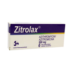 ZITROLAX 500 mgx 6 TABLETAS