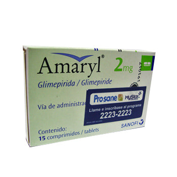 AMARYL 2 mg x 15 COMPRIMIDOS -5092
