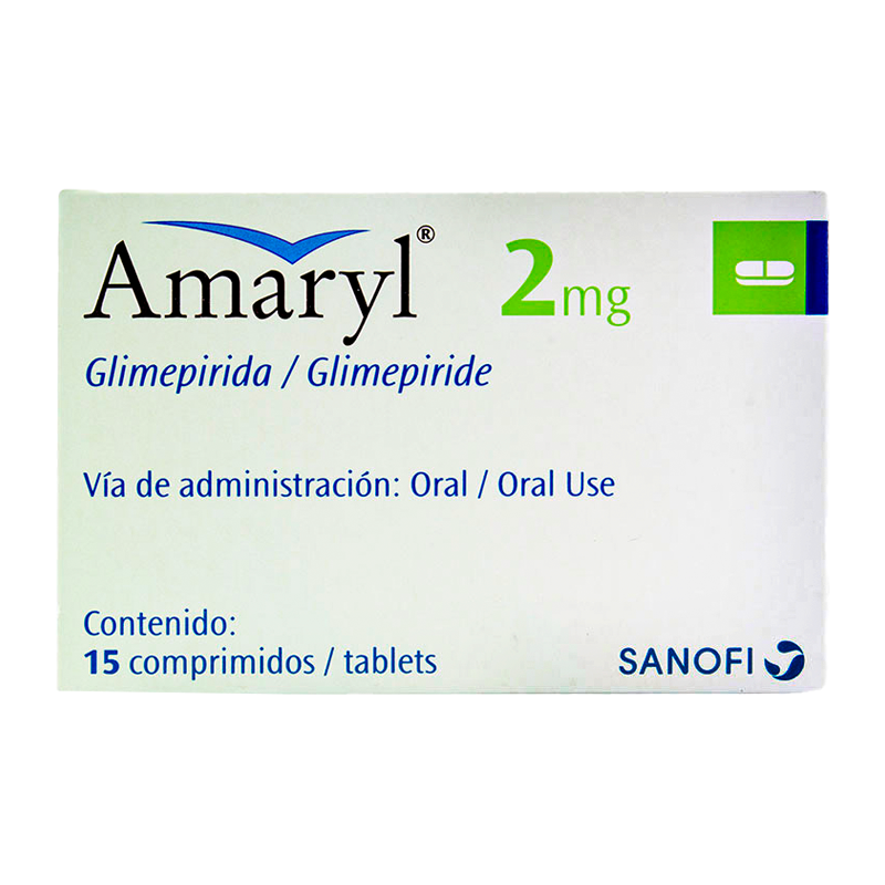 Amaryl 2mg x 15 Comprimidos