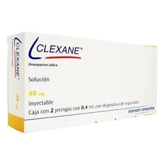 Clexane 40mg/0.4mL x 2 Ampollas