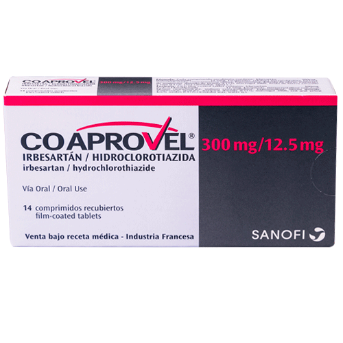 Coaprovel 300mg/12,5mg x 14 Comprimidos