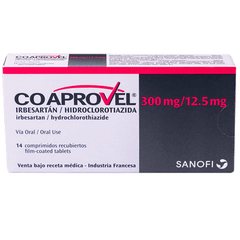 Coaprovel 300mg/12,5mg x 14 Comprimidos