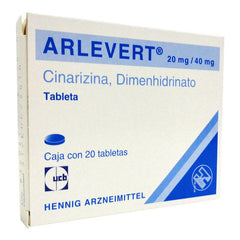 ARLEVERT TABLETAS 20 mg/40 mg CAJA CON 20