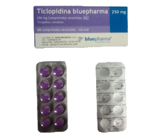Ticlopidina Bp 250mg x 60 Comprimidos