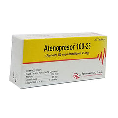 ATENOPRESOR 100 mg x 30 tabletas