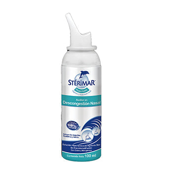Sterimar - Sterimar Hypertonic es un spray con agua de mar, enriquecido con  cobre y manganeso, para el aseo nasal en momento de congestión, alternativa  eficiente y 100% natural. Consulta con tu