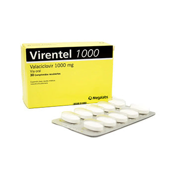VIRENTEL 1000 mg x 30 comprimidos