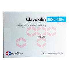 Clavoxilin 500-125 x 16 Comprimidos