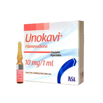 UNOKAVI 10 mg x 5 ampollas