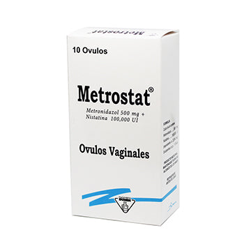 METROSTAT 500 mg/100,000 UI x 10 ovulos vaginales