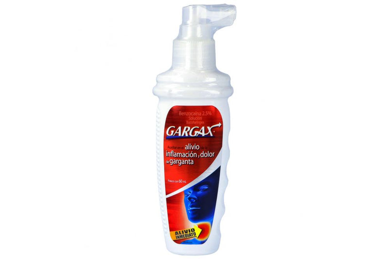 GARGAX SOLUCION 2.5% FRASCO CON 60 mL