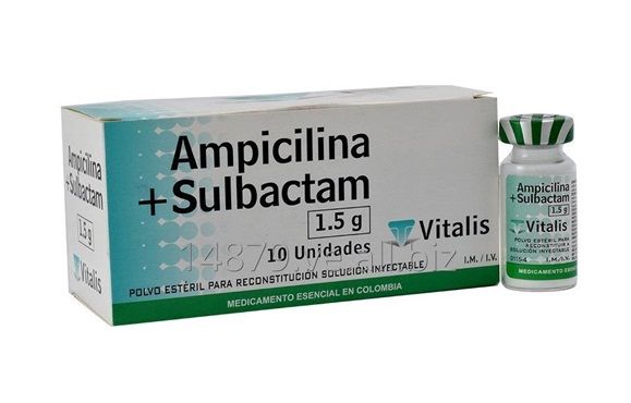 Ampicilina Sulbactam 1,5 g I.M / I.V.