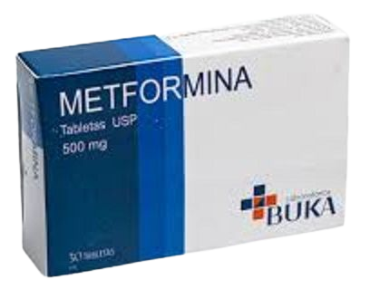 Metformina 500 mg x 30 Tabletas