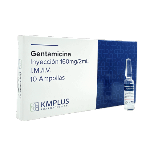 Gentamicina 160mg/2mL x 10 Ampollas