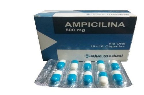 Ampicilina 500mg x 10 Capsulas (Blister)