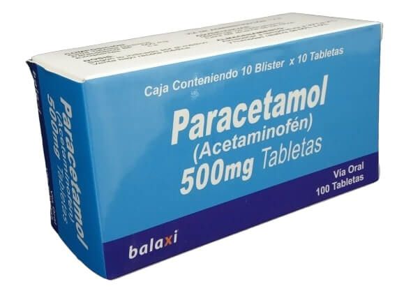Paracetamol 500mg 10 Tabletas x Blister