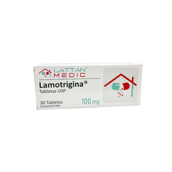 Lamotrigina 100 mg x 30 Tabletas