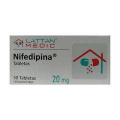 Nifedipina 20 mg x 30 Tabletas
