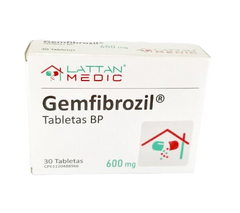 Gemfibrozil 600mg x 30 Tabletas