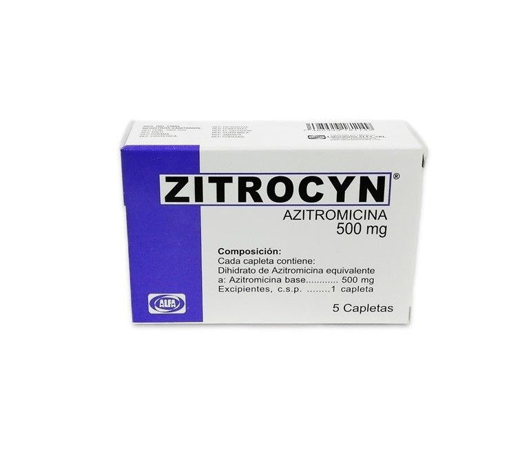 Zitrocyn 500mg x 5 Capsulas