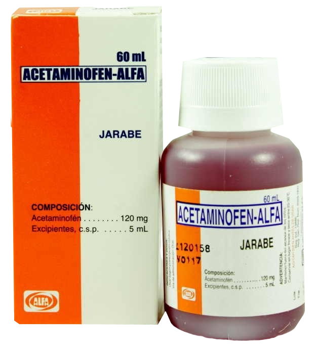 Acetaminofen 120mg/5mL x 60 mL