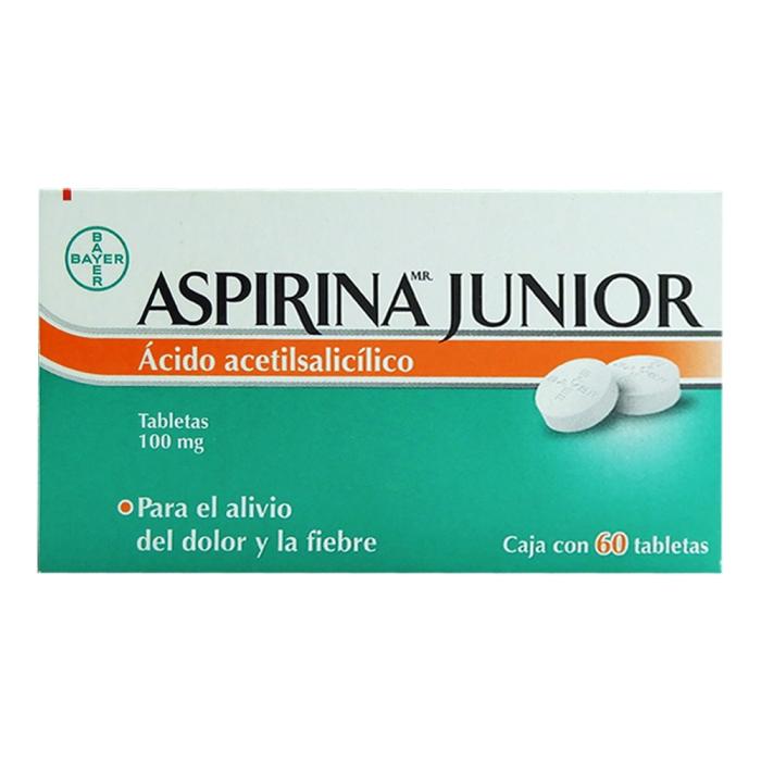 ASPIRINA JUNIOR TABLETAS 100 mg CAJA CON 60