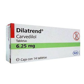 DILATREND TABLETAS 6.25 mg CAJA CON 14