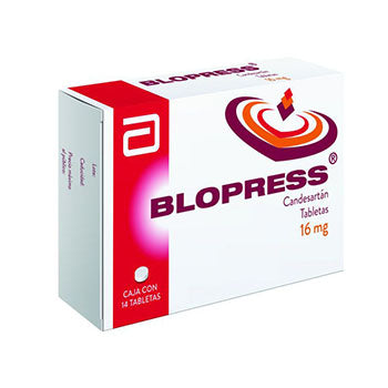 BLOPRESS TABLETAS 16 mg CAJA CON 14