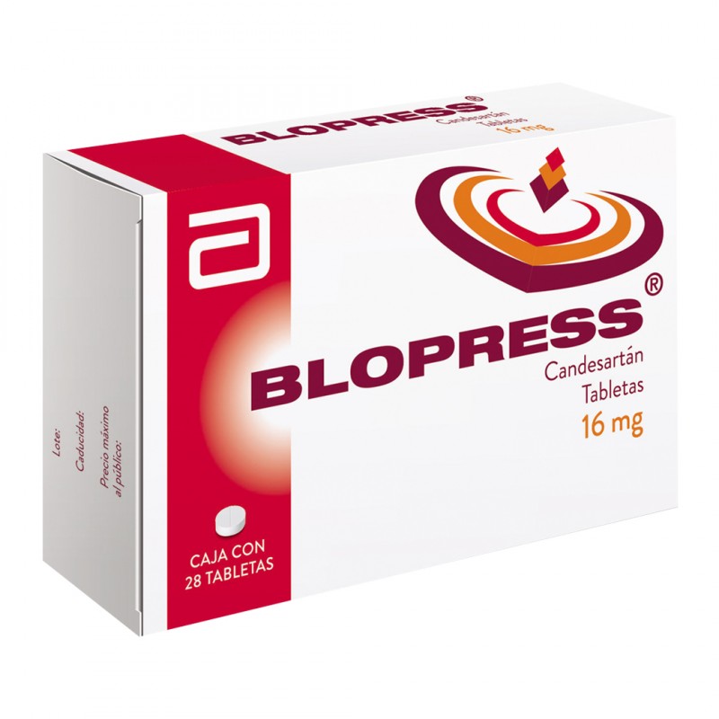 BLOPRESS TABLETAS 16 mg CAJA CON 28